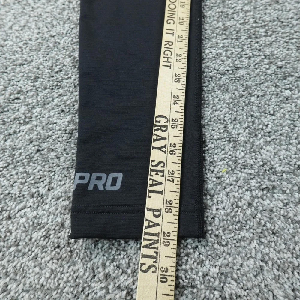 Nike Pro Leggings Mens L Black Hyperwarm Compression Gym Pants Athletic Workout